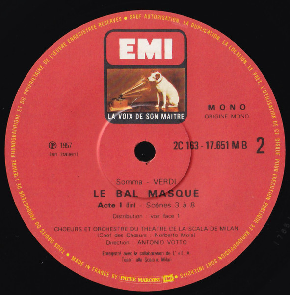 Giuseppe Verdi - Maria Callas , Giuseppe Di Stefano • Tito Gobbi • Fedora Barbieri Direction Antonino Votto - Un Bal Masqué | EMI (2C 163-17651/3) - 4