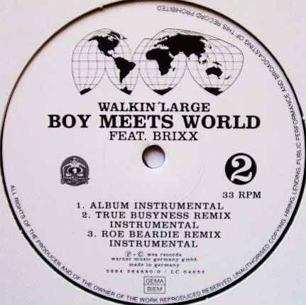 Walkin' Large Featuring Brixx - Boy Meets World | Downbeat (3984 264680-0) - 2 Walkin' Large Featuring Brixx - Boy Meets World | Downbeat (3984 264680-0) - 2
