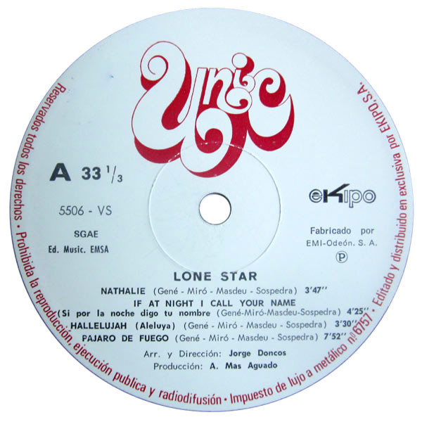 Lone Star - Es Largo El Camino | Unic (5506-VS) - 4