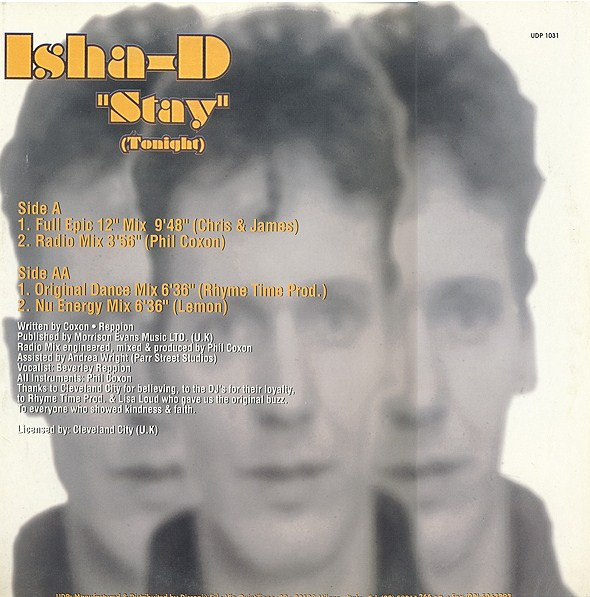 Isha-D - Stay (Tonight) | UDP (UDP 1031) - main