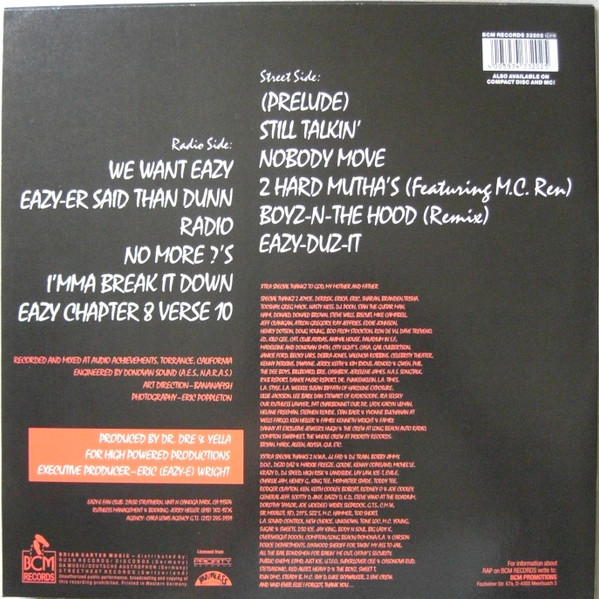 Eazy-E - Eazy-Duz-It | BCM Records (BCM Records 33202) - 2