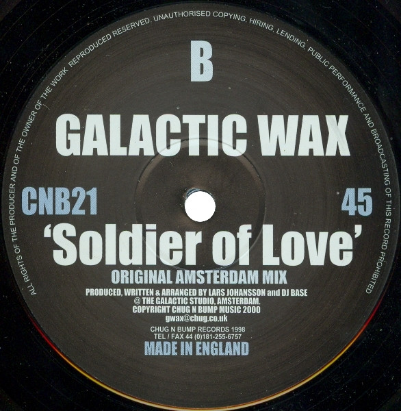 Galactic Wax - Soldier Of Love | Chug N Bump Records (CNB21) - 2 Galactic Wax - Soldier Of Love | Chug N Bump Records (CNB21) - 2