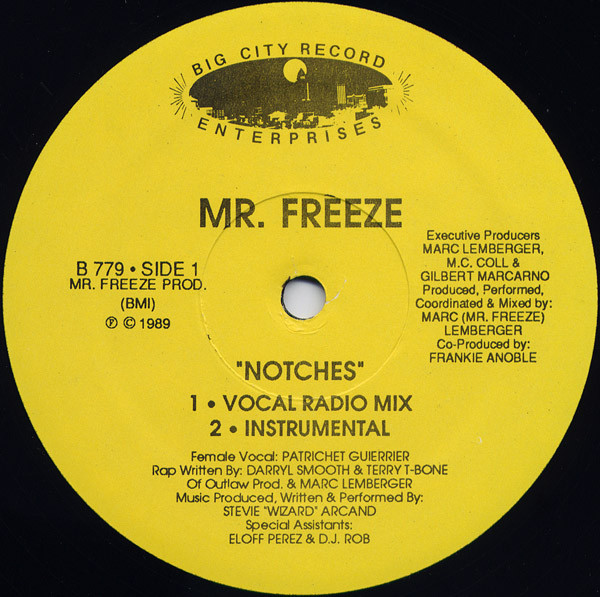 Mr. Freeze - Notches | Big City Records (B 779)