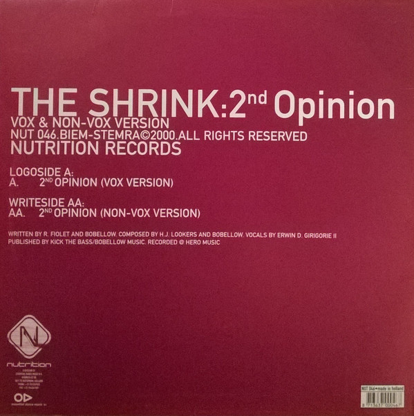 The Shrink - 2nd Opinion | Nutrition (NUT 046) - 2 The Shrink - 2nd Opinion | Nutrition (NUT 046) - 2