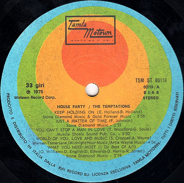 The Temptations - House Party | Tamla Motown (TSM-ST 60119) - 4 The Temptations - House Party | Tamla Motown (TSM-ST 60119) - 4