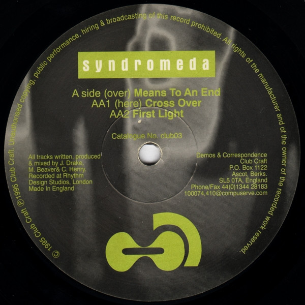 Syndromeda - Means To An End | Club Craft (club03)