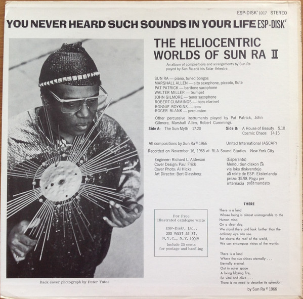 Sun Ra - The Heliocentric Worlds Of Sun Ra, Volume 2 | ESP-Disk' (1017) - 2