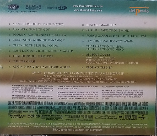 James Horner - A Beautiful Mind (Original Motion Picture Soundtrack) | Decca (OST 04) - 2