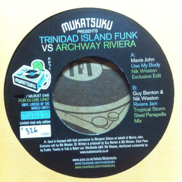 Mavis John / Guy Benton & Nik Weston - Trinidad Island Funk vs Archway Riviera | Mukatsuku Records (MUKAT 046) - 2