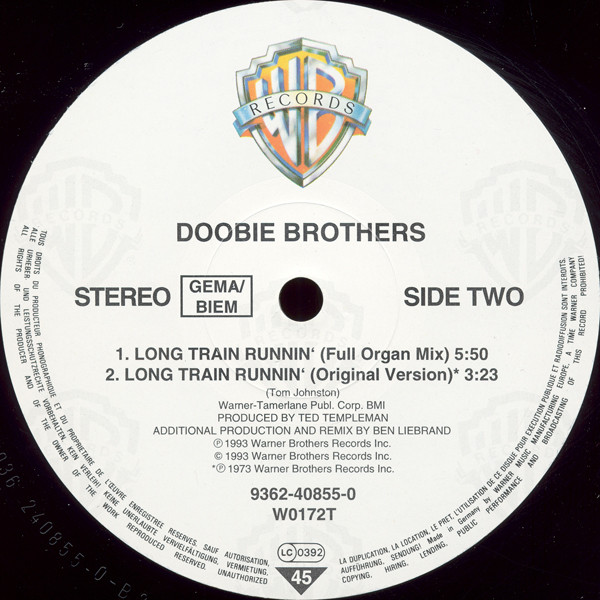 The Doobie Brothers - Long Train Runnin' - Locomotive Remixes '93 | Warner Bros. Records (9362-40855-0) - 4