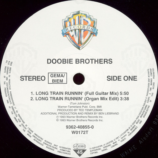 The Doobie Brothers - Long Train Runnin' - Locomotive Remixes '93 | Warner Bros. Records (9362-40855-0) - 3