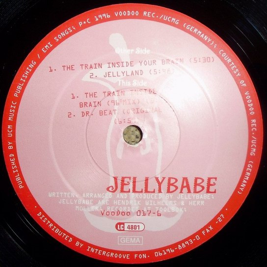 Jellybabe - The Train Inside Your Brain | VooDoo Records (VooDoo 017-6) - 4