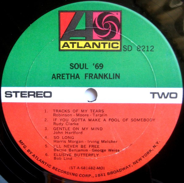 Aretha Franklin - Soul '69 | Atlantic (SD 8212) - 4