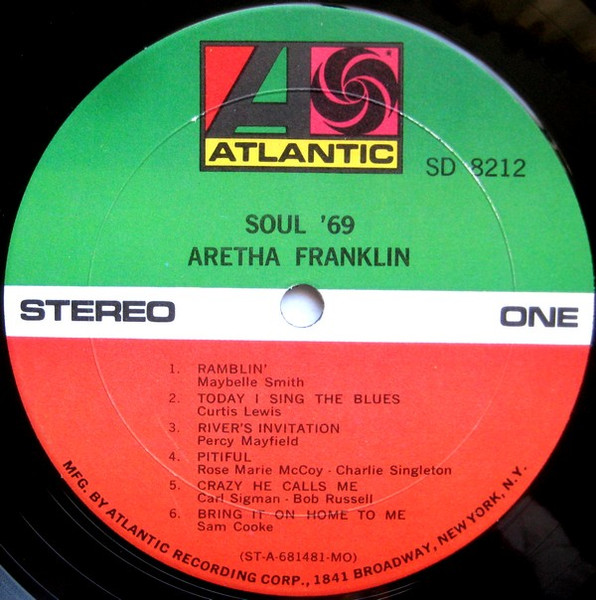 Aretha Franklin - Soul '69 | Atlantic (SD 8212) - 3