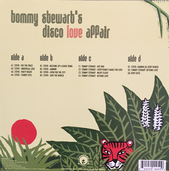 Thomas Stewart - Disco Love Affair | Cultures Of Soul Records (COS 005 LP) - 2