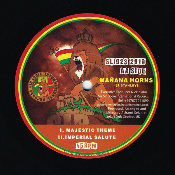 Ras Teo / Manana Horns , Ashanti Selah - Rastaman / Majestic Theme | Sir Logie International Records (SLI023) - 2