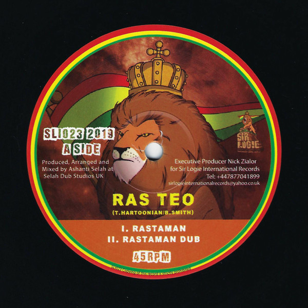 Ras Teo / Manana Horns , Ashanti Selah - Rastaman / Majestic Theme | Sir Logie International Records (SLI023) - main