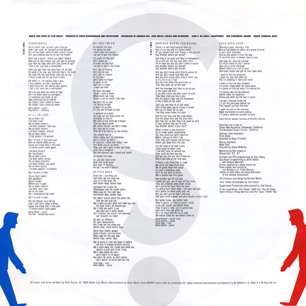 Supertramp - Brother Where You Bound | A&M Records (395 014-1) - 5