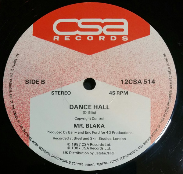 Owen Iblaka Ellis & Winston Bell / Owen Iblaka Ellis - Ganja Tree / Dancehall | CSA Records (12CSA 514) - 2