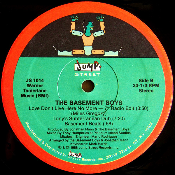 The Basement Boys - Love Don't Live Here No More | Jump Street Records (JS 1014) - 2