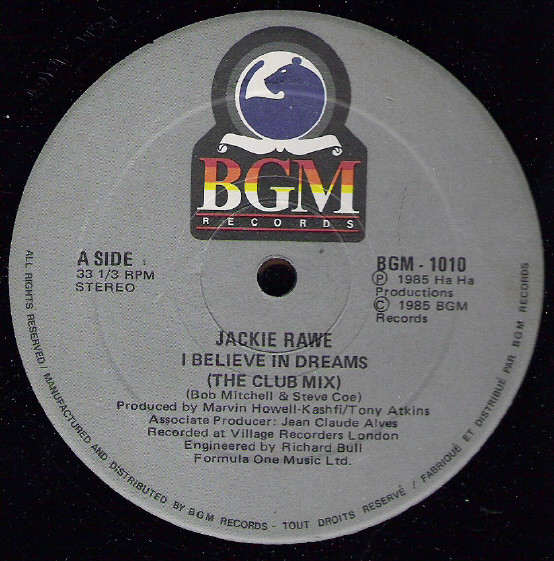 Jackie Rawe - I Believe In Dreams | BGM Records (BGM-1010) - 3