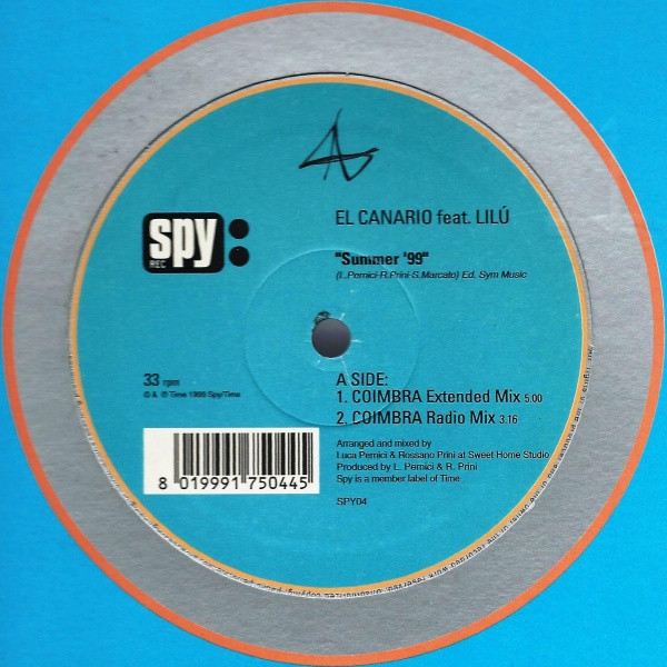 El Canario Feat. Lilù - Summer '99 | Spy Rec (SPY04)