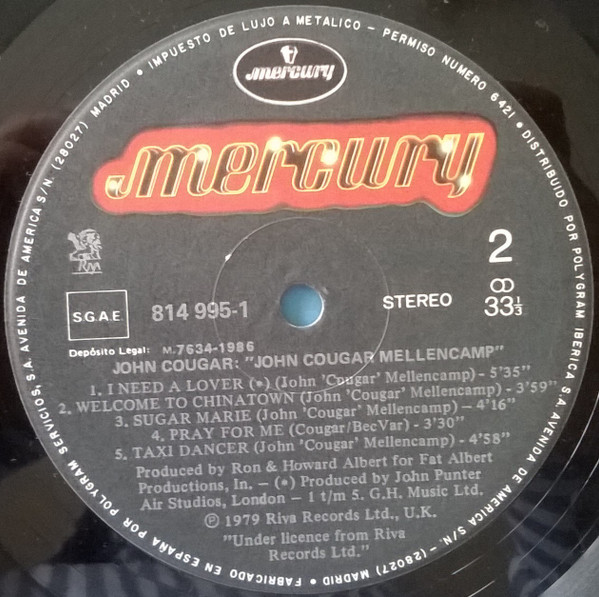 John Cougar Mellencamp - John Cougar | Mercury (814 995-1) - 4