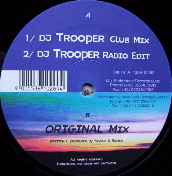 Styles & Romeo - Summer 2000 | Airtrance Records (AT 1208-10269) - 2 Styles & Romeo - Summer 2000 | Airtrance Records (AT 1208-10269) - 2