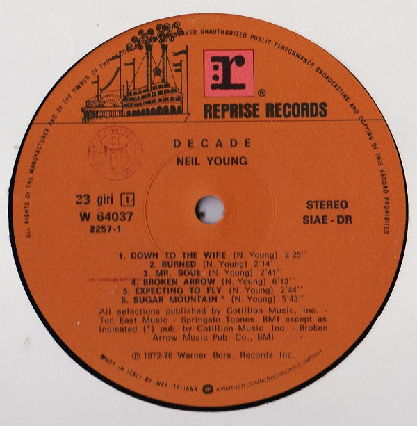 Neil Young - Decade | Reprise Records (W 64037) - 3