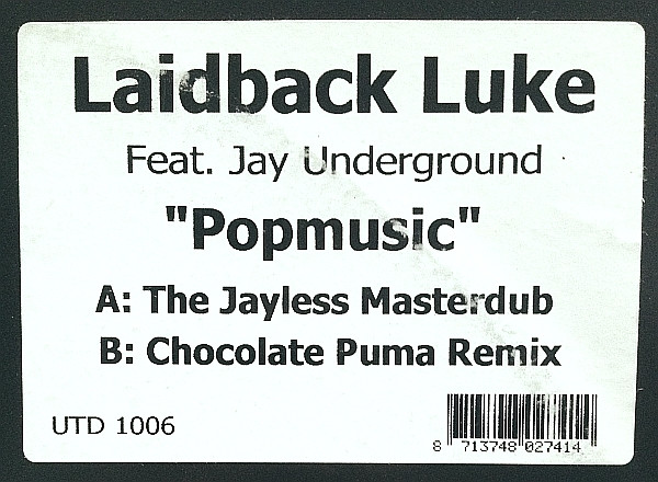 Laidback Luke - Popmusic | United Recordings (UTD 1006) - main