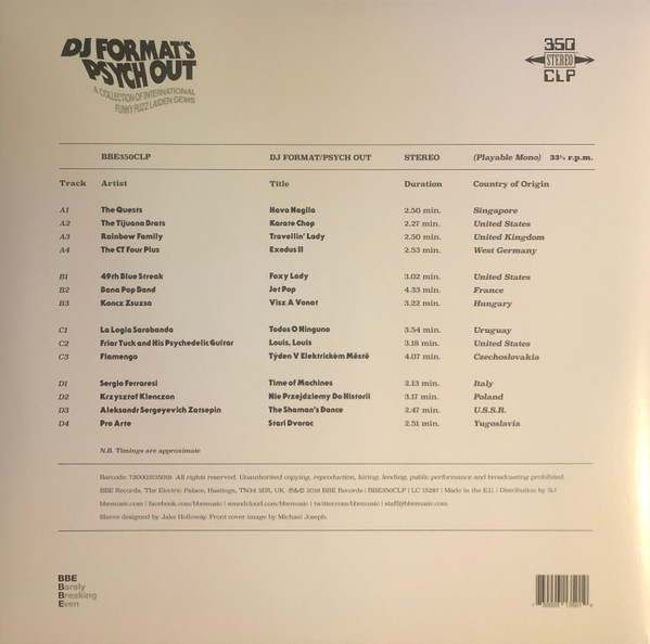 DJ Format - DJ Format's Psych Out (A Collection Of International Funky Fuzz Laiden Gems) | BBE (BBE350CLP) - 3