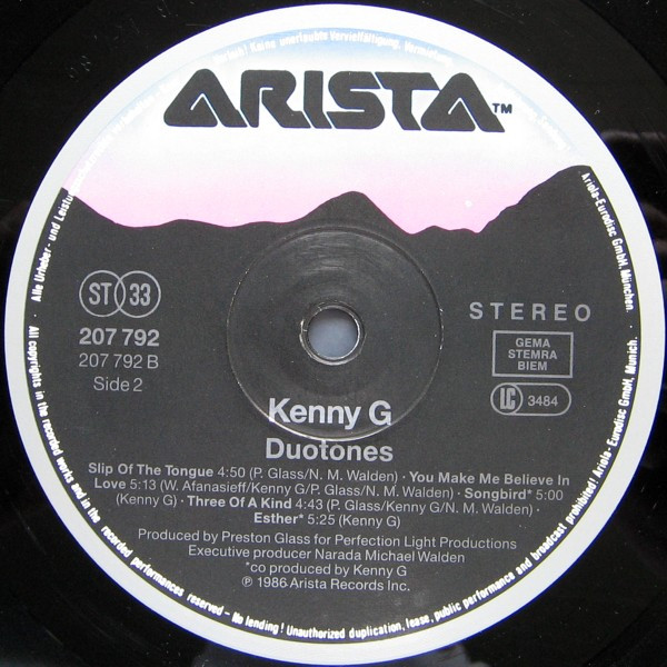 Kenny G - Duotones | Arista (207 792) - 3