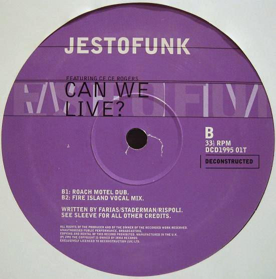 Jestofunk Featuring Ce Ce Rogers - Can We Live? | Deconstructed Music (DCD1995 01T) - 4