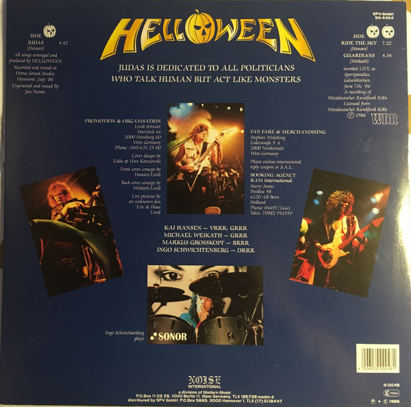 Helloween - Judas | Noise (N 0048) - 2 Helloween - Judas | Noise (N 0048) - 2
