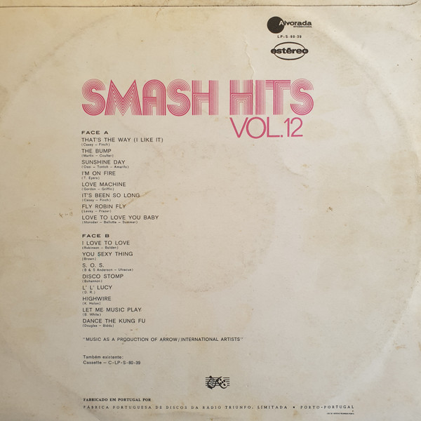 Unknown Artist - Smash Hits Vol. 12 | Alvorada (LP-S-80-39) - 2