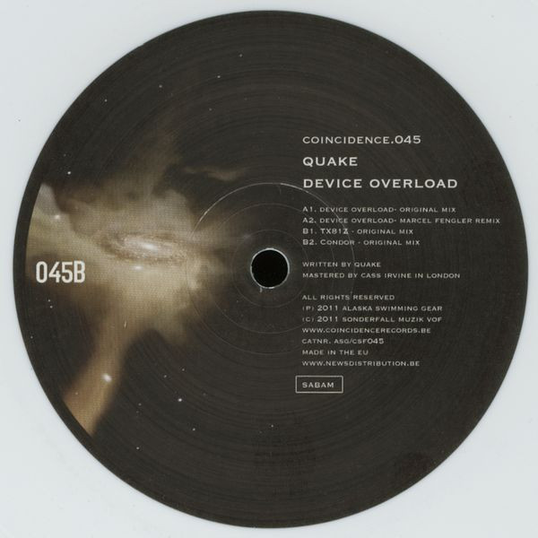 Quake - Device Overload | Coincidence Records (ASG/CSF045)