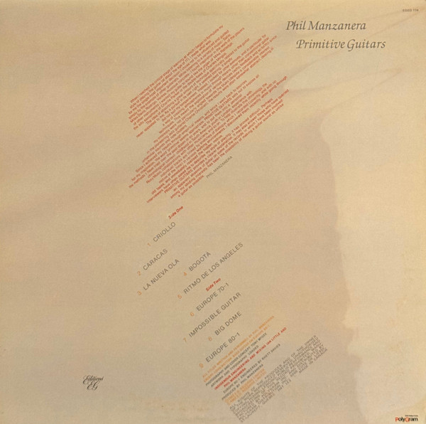 Phil Manzanera - Primitive Guitars | Editions EG (EGED 114) - 2 Phil Manzanera - Primitive Guitars | Editions EG (EGED 114) - 2