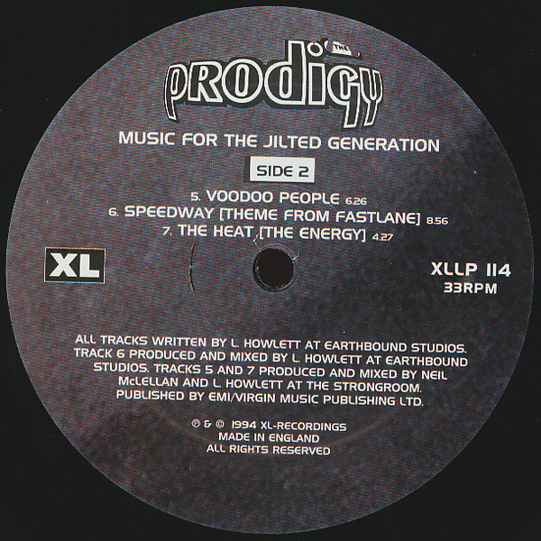 The Prodigy - Music For The Jilted Generation | XL Recordings (XLLP 114) - 4