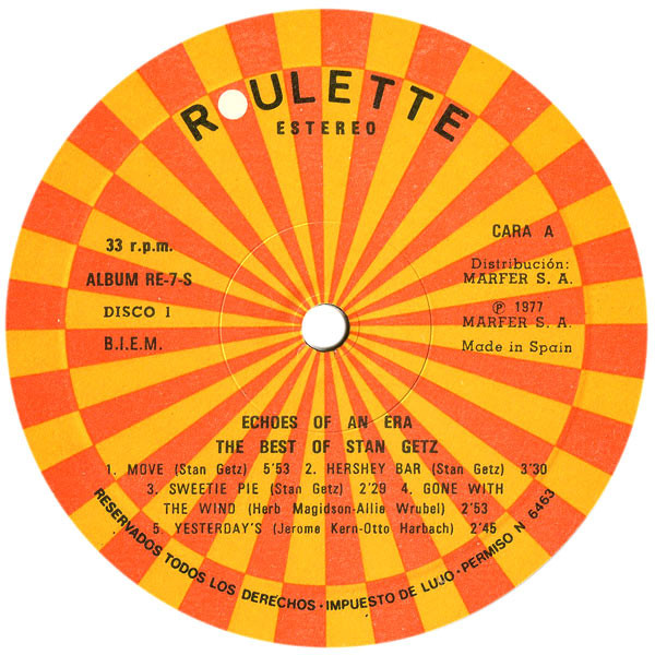 Stan Getz - The Best Of Stan Getz | Roulette (ALBUM RE 7S) - 4