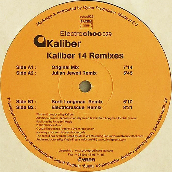 Kaliber - Kaliber 14 Remixes | Electrochoc Records (echoc029)
