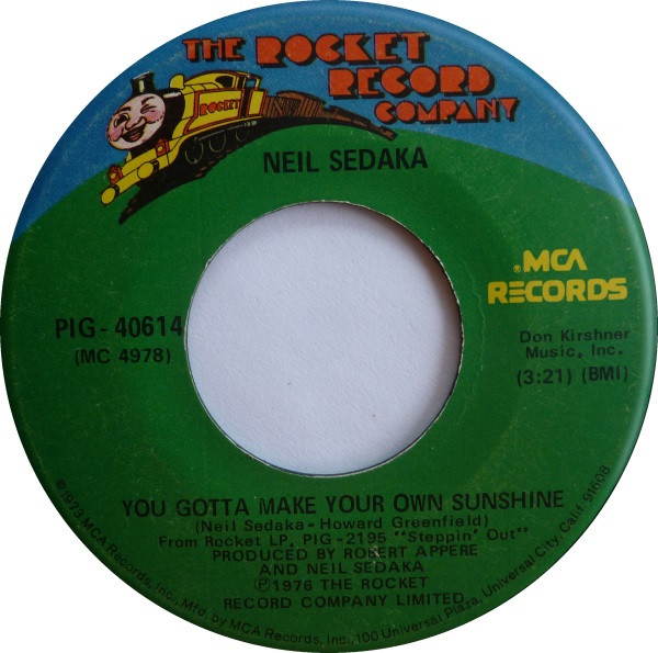 Neil Sedaka - You Gotta Make Your Own Sunshine | The Rocket Record Company (PIG-40614)