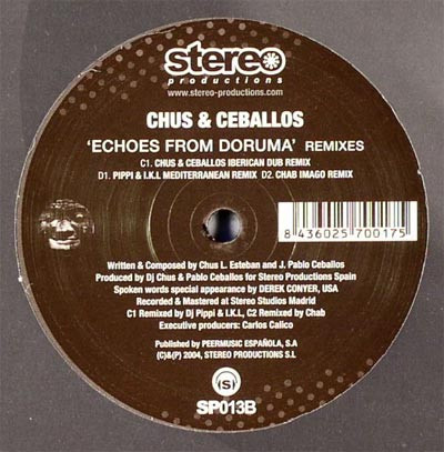 Chus & Ceballos - Echoes From Doruma (Remixes) | Stereo Productions (SP013B) - main