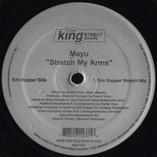 Mayu Kawata - Stretch My Arms | BPM King Street Sounds (KSS 1237) - 2