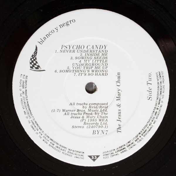 The Jesus And Mary Chain - Psychocandy | Blanco Y Negro (BYN 7) - 4