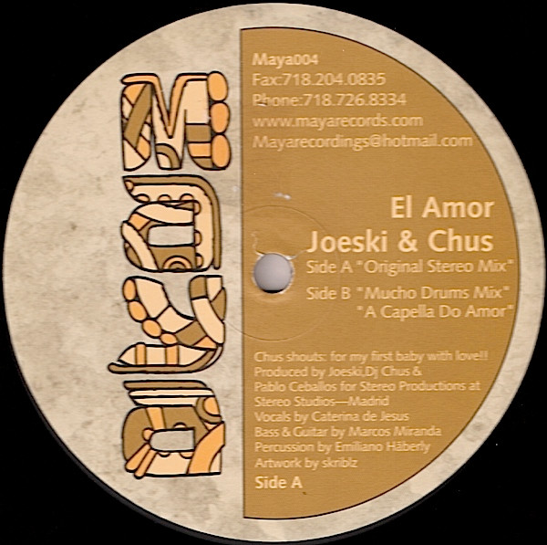 Joeski & Chus - El Amor | Maya (Maya004) - main