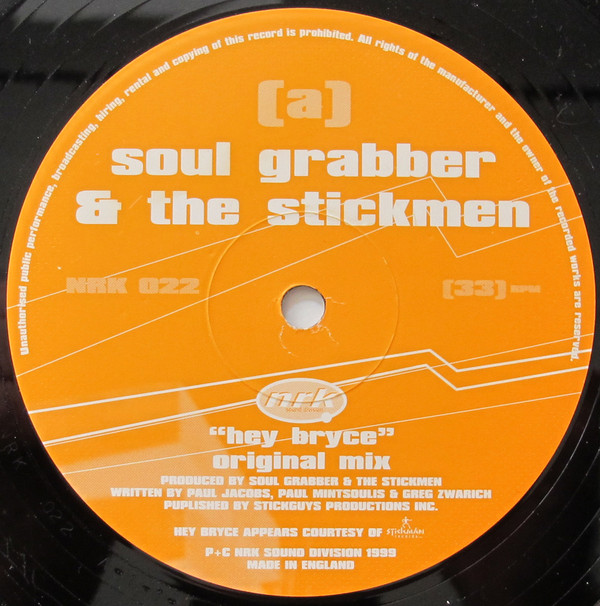 Soul Grabber & The Stickmen - Hey Bryce | NRK Sound Division (NRK 022) - main