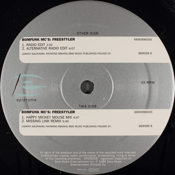 Bomfunk MC's - Freestyler | Epidrome (669099 6) - main