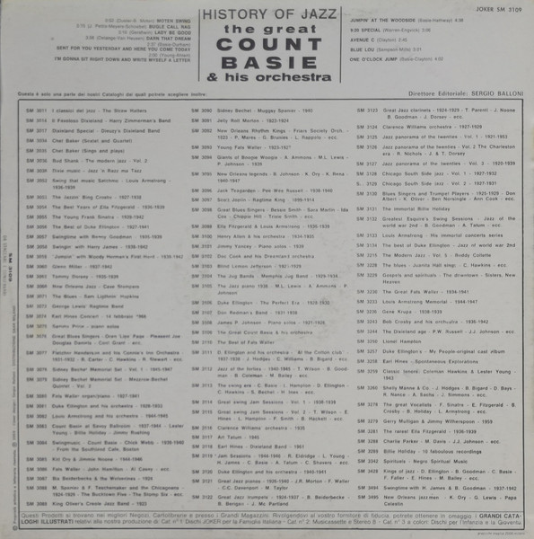 Count Basie Orchestra - The Great Count Basie & His Orchestra | Joker (SM 3109) - 2