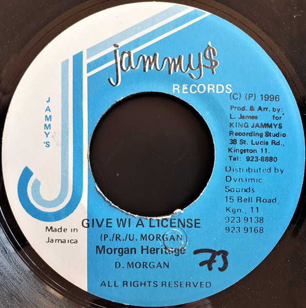 Morgan Heritage - Give Wi A License | Jammy's Records (none) - main Morgan Heritage - Give Wi A License | Jammy's Records (none) - main