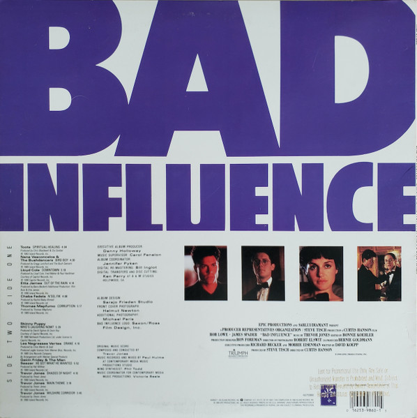 Various - Bad Influence (Original Motion Picture Soundtrack) | Mango (MLPS 9860) - 2 Various - Bad Influence (Original Motion Picture Soundtrack) | Mango (MLPS 9860) - 2